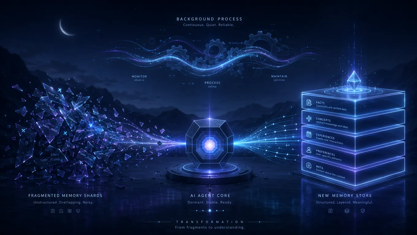 Dreaming 机制:混乱记忆到有序知识库